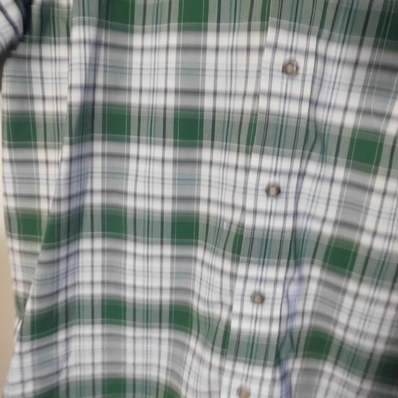 Towncraft Casual Button-Down Top Check Office Travel Men's Size L - Picture 3 of 9